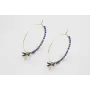 Pendientes acero inoxidable aro grande con libelul