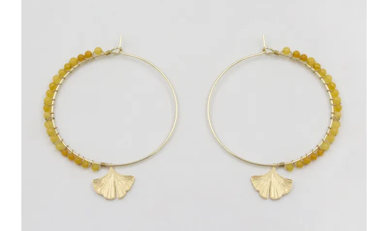 Pendientes acero inoxidable aro grande con colgant