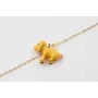 Pulsera cadena eslabón pequeño dorado con perro CO
