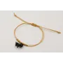 Pulsera nudo serpiente hilo dorado con perro COCKE