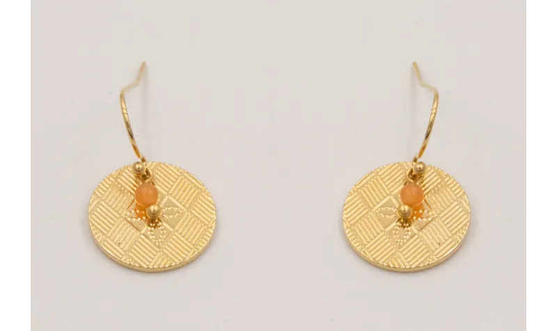 Pendientes  ORO-18K-3MICRAS pendiente gancho senci