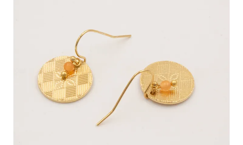 Pendientes  ORO-18K-3MICRAS pendiente gancho senci