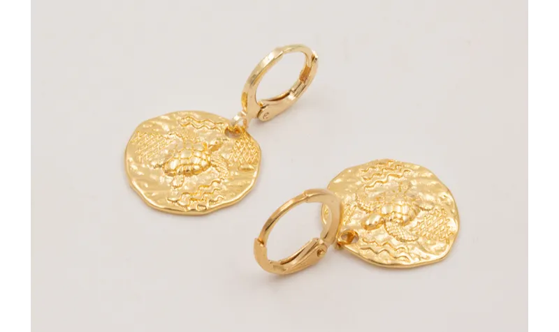 Pendientes ORO-18K-3MICRAS cierre aro seguridad co