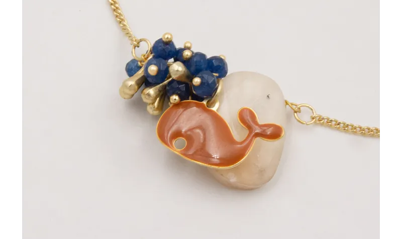 Pulsera regulable burruño azul oscuro con pivotes,