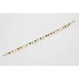 Pulsera de cadena chapitas doradas y piedras multi