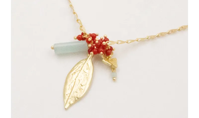 Collar cadena eslabón ovalado dorado mate centro b