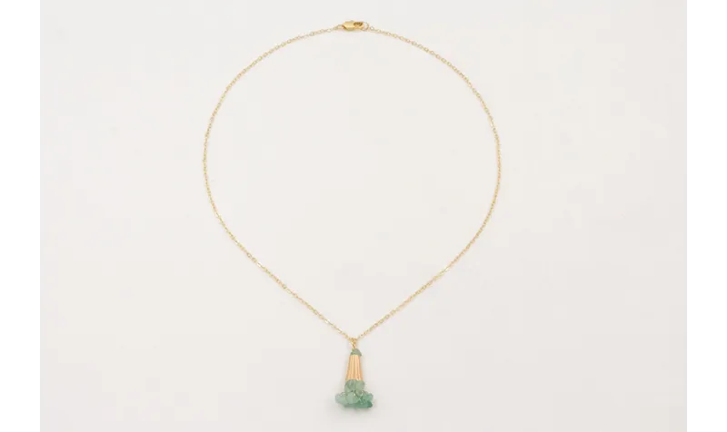 Collar cadena eslabón pequeño con colgante capuchó