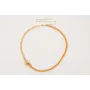 Collar cadena de strass cristal naranja y cadena l
