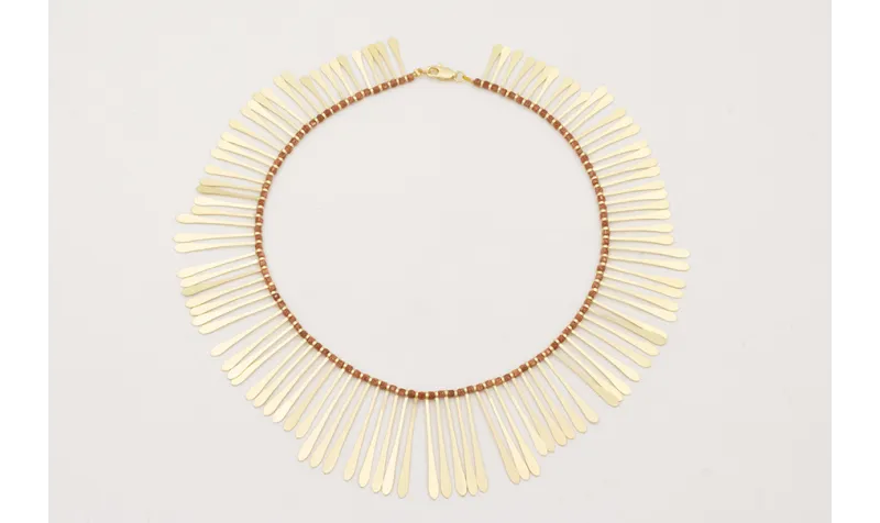 Gargantilla con gotas planas distintos tamaños dor