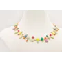 Collar esmaltitos de colores a 2 alturas con caden