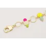 Pulsera con esmaltitos de colores con arandelas gr