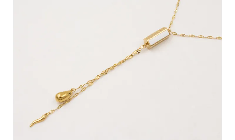 Collar ACERO INOX. Con cadena eslabón ovalado con 