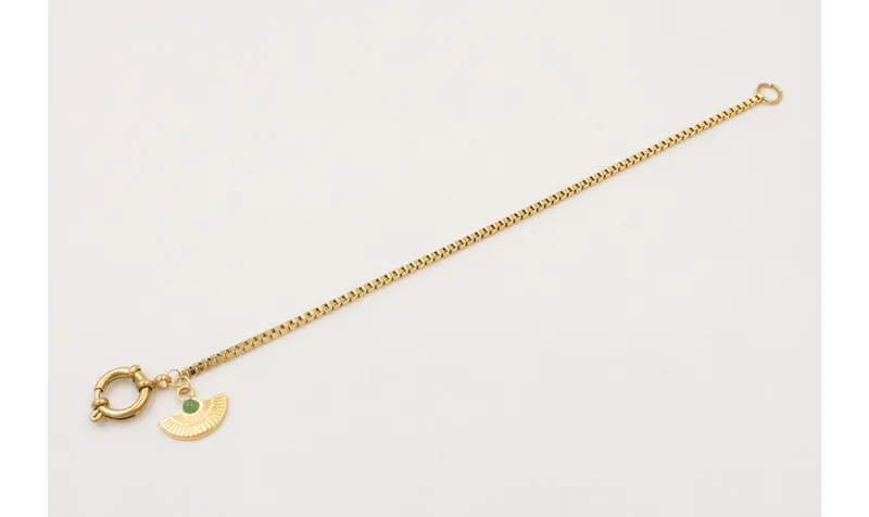 Pulsera ACERO INOX cadena cuadrada con cierre mari