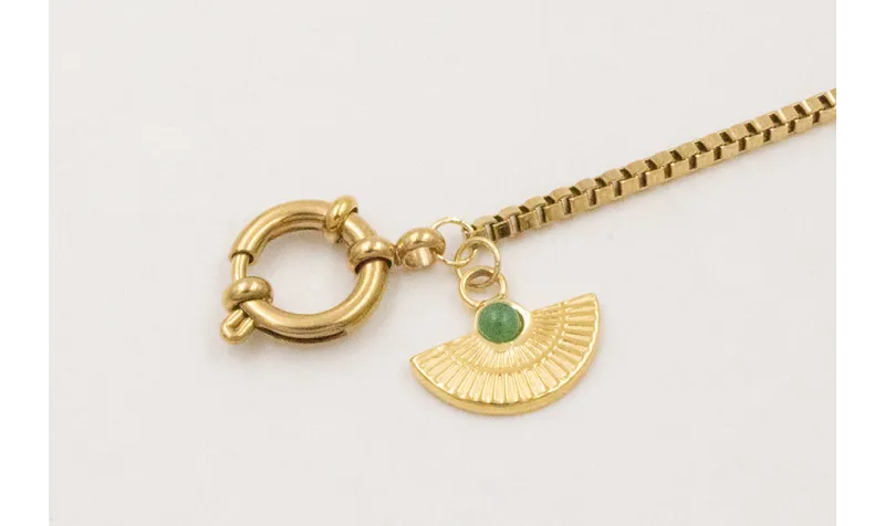 Pulsera ACERO INOX cadena cuadrada con cierre mari