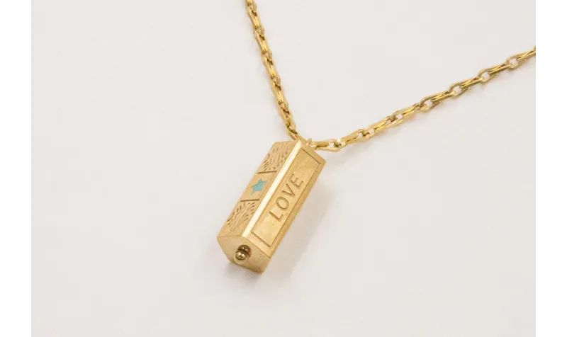 Solitario ACERO INOX. Cadena eslabón gota zigzag c