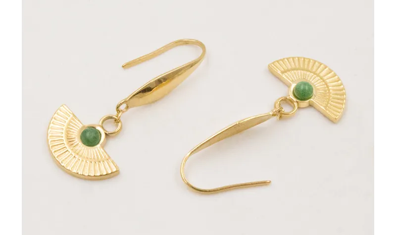 Pendientes ACERO INOX. Pendientes gota con colgant