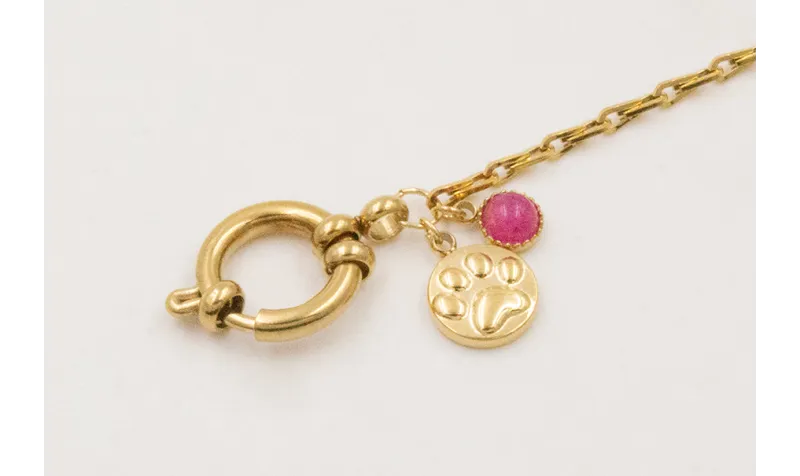 Pulsera ACERO INOX. Cadena eslabón gota zig-zag co