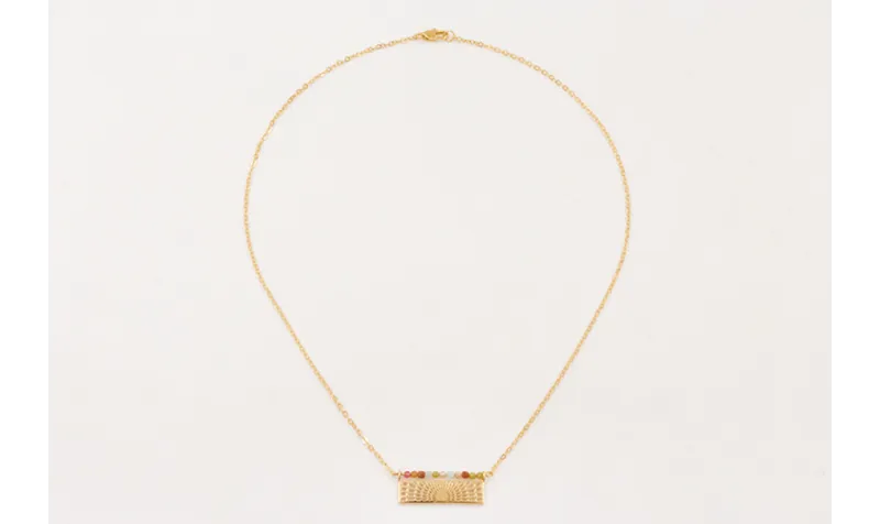 Collar ORO 18K. Cadena eslabón pequeño con colgant