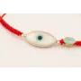 Pulsera hilo rojo con nudo serpiente, pieza ojo tu