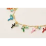 Pulsera cadena estrellas con ojos turcos y colgand