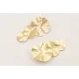 Pendientes nenufar en disminución dorado mate.