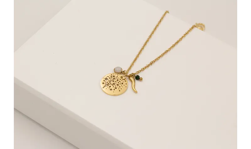 Collar cadena eslabón retorcido acero inoxidable c