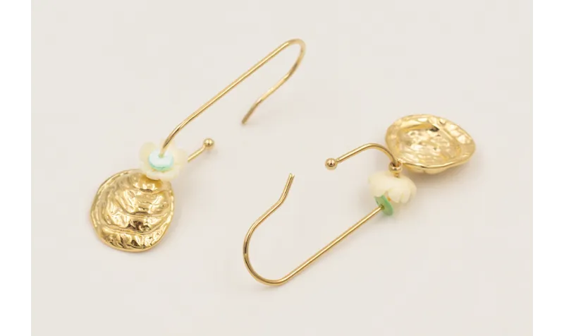 Pendientes gancho semicerrado acero inoxidable con