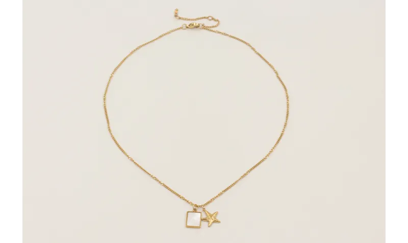 Collar cadena acero inoxidable con colgante estrel