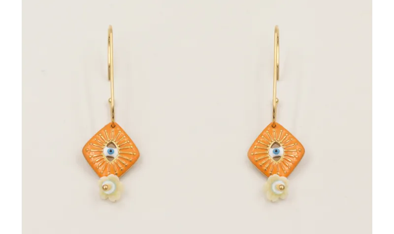 Pendientes acero inoxidable gancho semicerrado con