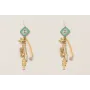 Pendientes acero inoxidable gancho con rombo ojo t