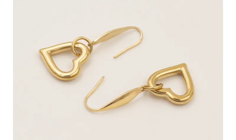 Pendientes acero inoxidable gancho gota con colgan