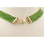Collar cadena strass verde con mariposa naranja, f