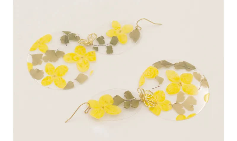 Pendientes gancho, lentejuelas ovalada y disco gra