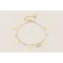 Pulsera perlitas naturales con estrellas dorado ma