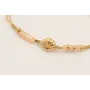 Pulsera ORO18K hilo macramé dorado nudo serpiente 