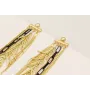 Pendientes con 4 anillas colgantes fleco distntas 