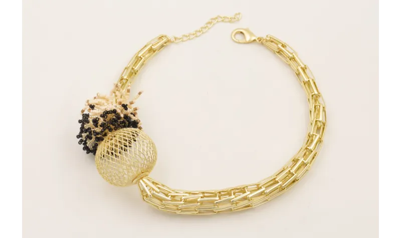 Collar completo piezas tubulares con bola abalorio