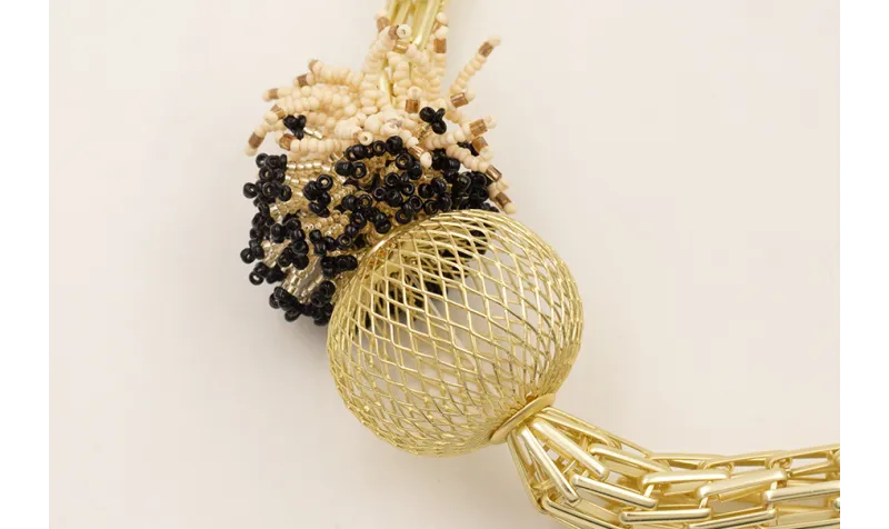 Collar completo piezas tubulares con bola abalorio