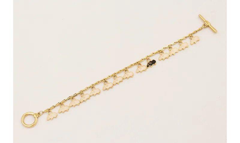 Pulsera ACERO INOXIDABLE cadena eslabón gota con c