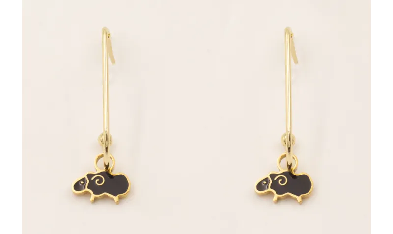 Pendientes ACERO INOXIDABLE perno anzuelo con colg