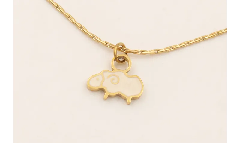 Collar completo ACERO INOXIDABLE  extensible hilo 