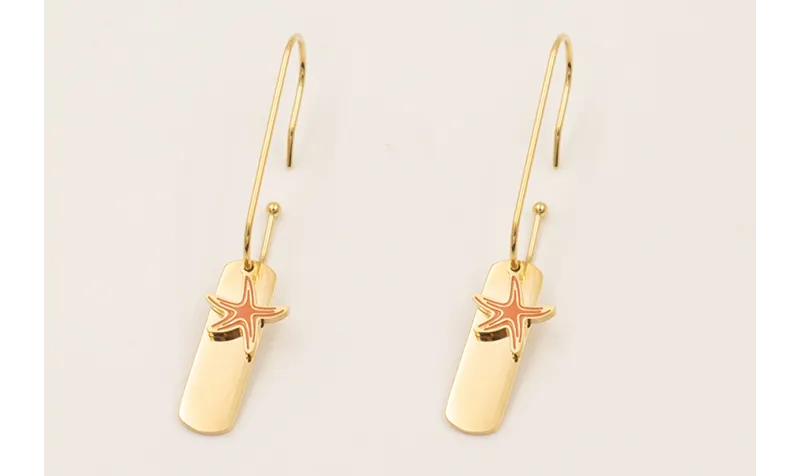 Pendientes ACERO INOXIDABLE gancho anzuelo con col