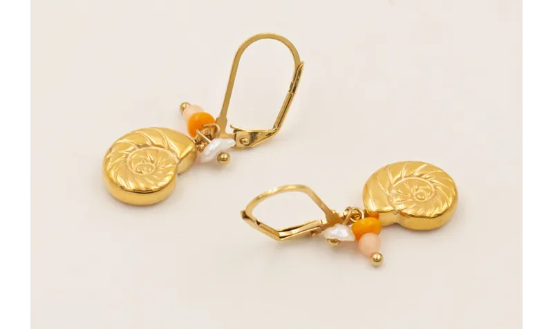 Pendientes ACERO INOXIDABLE cierre alargado, carac