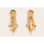 Pendientes  ACERO INOXIDABLE con mini perlas natur