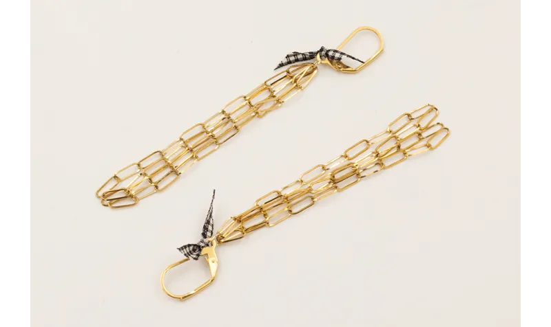 Pendientes ACERO INOXIDABLE cierre alargado, lazad