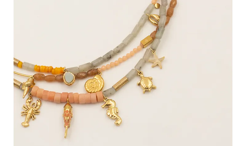 Collar irregular ACERO INOXIDABLE 3 vueltas con se