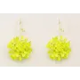 Pendientes bola de lentejuelas fluor y perno rama 