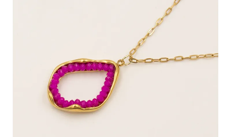 Collar ACERO INOXIDABLE cadena completa  eslabon a