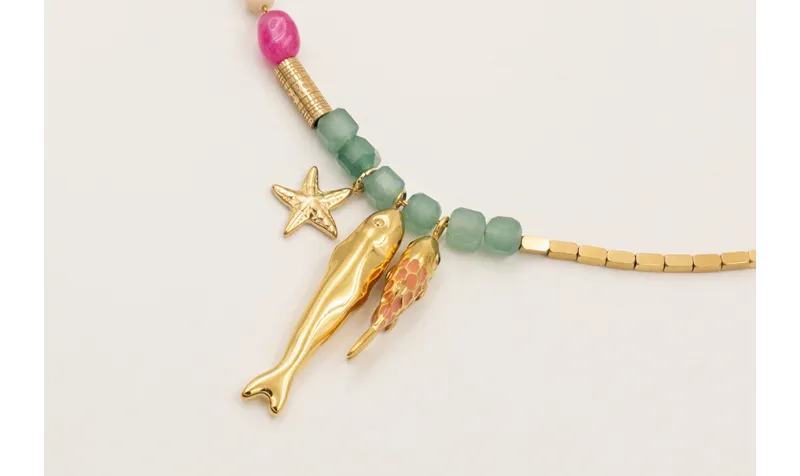 Collar completo ACERO INOXIDABLE extensible con bo