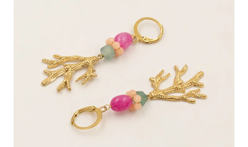 Pendientes ACERO INOXIDABLE cierre redondo con pep